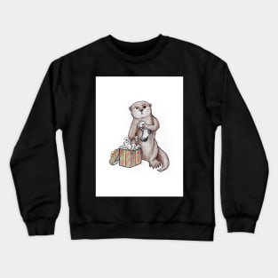 Otter not give socks Crewneck Sweatshirt